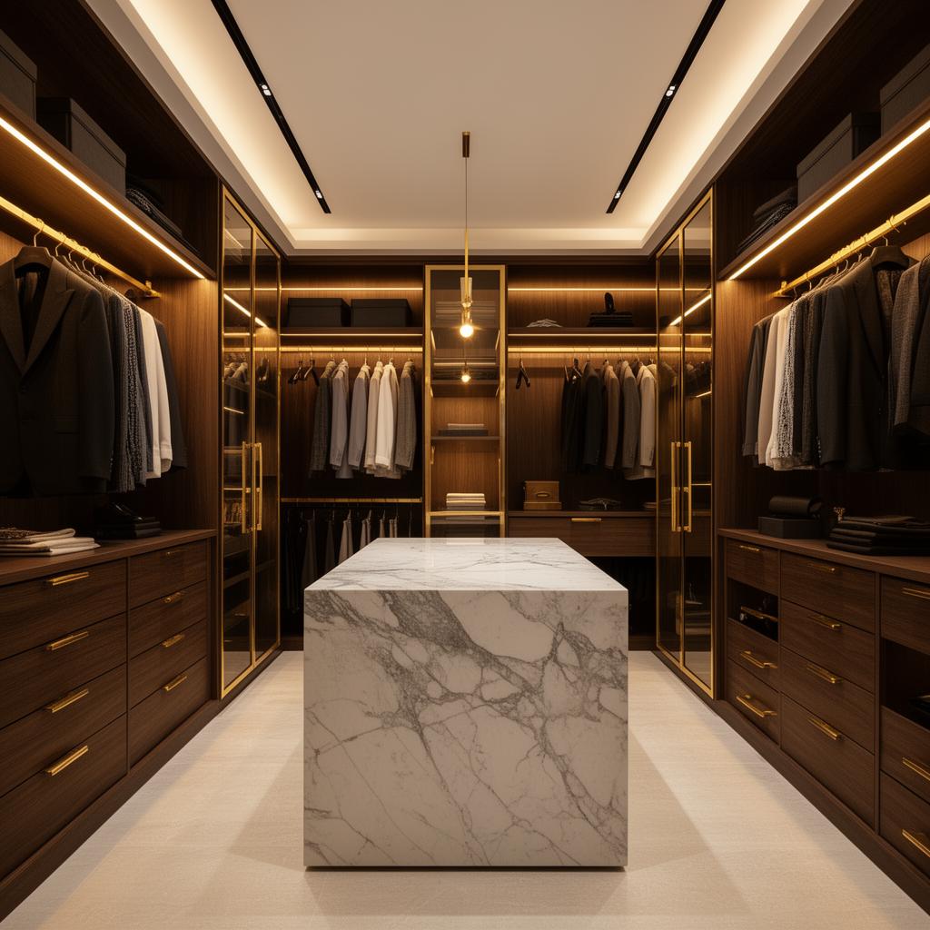 Custom walk-in closet by Closets by Christopher in Orlando FL